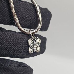 SILVER 925 BUTTERFLY DANGLE CHARM